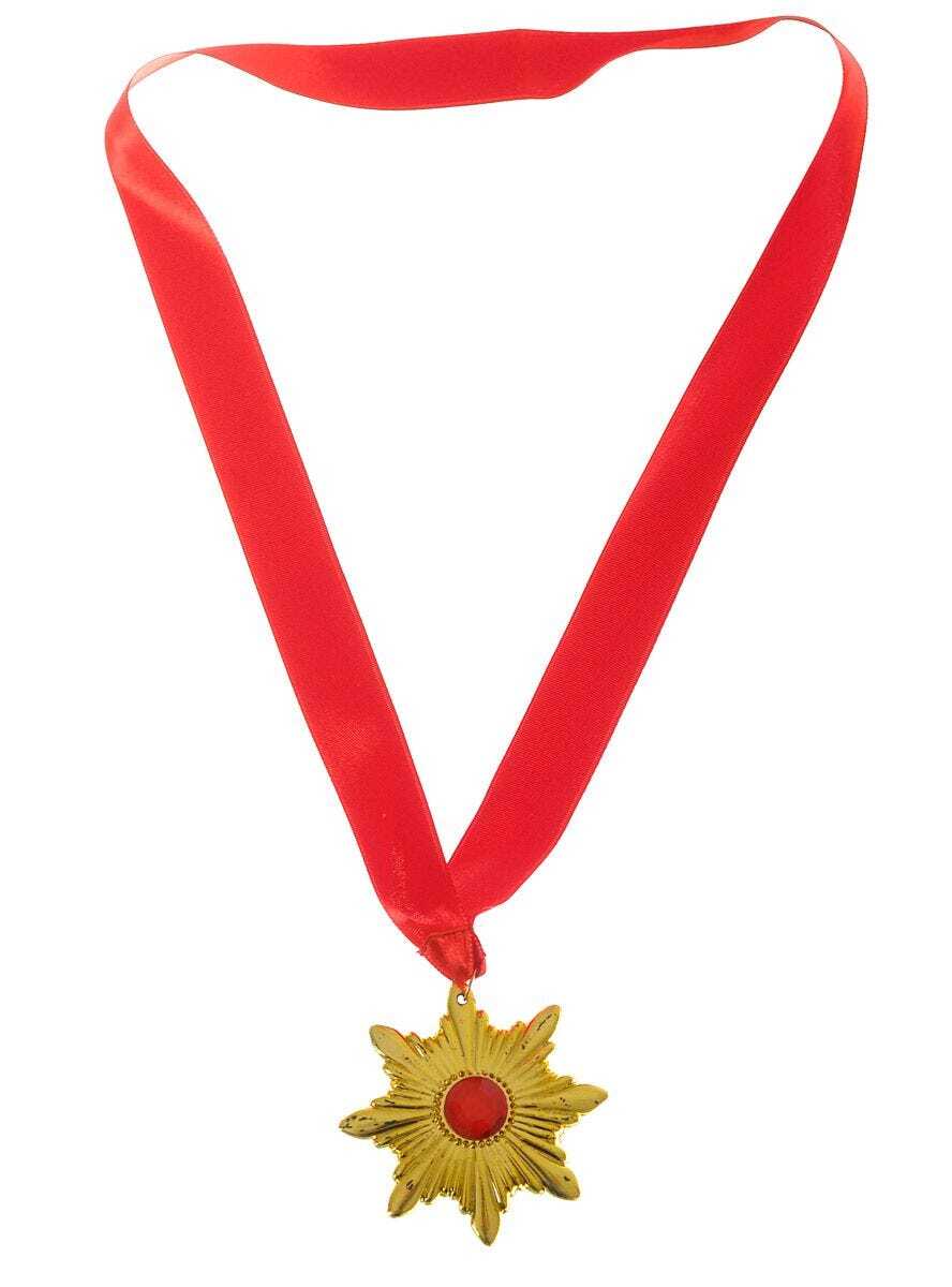VAMPIRE MEDAL Medallion Necklace Halloween Star Costume Dracula Party Main image