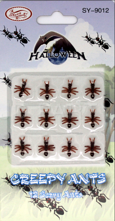 MINI FAKE ANTS Trick Halloween Scary Creepy Joke Prank Small Gag Toy Bug - 36 Ants Main image