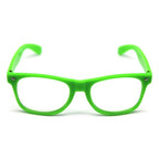 Green Party Glasses w/ Clear Lenses ��� Fun 80s Australia Day Costume Glasses