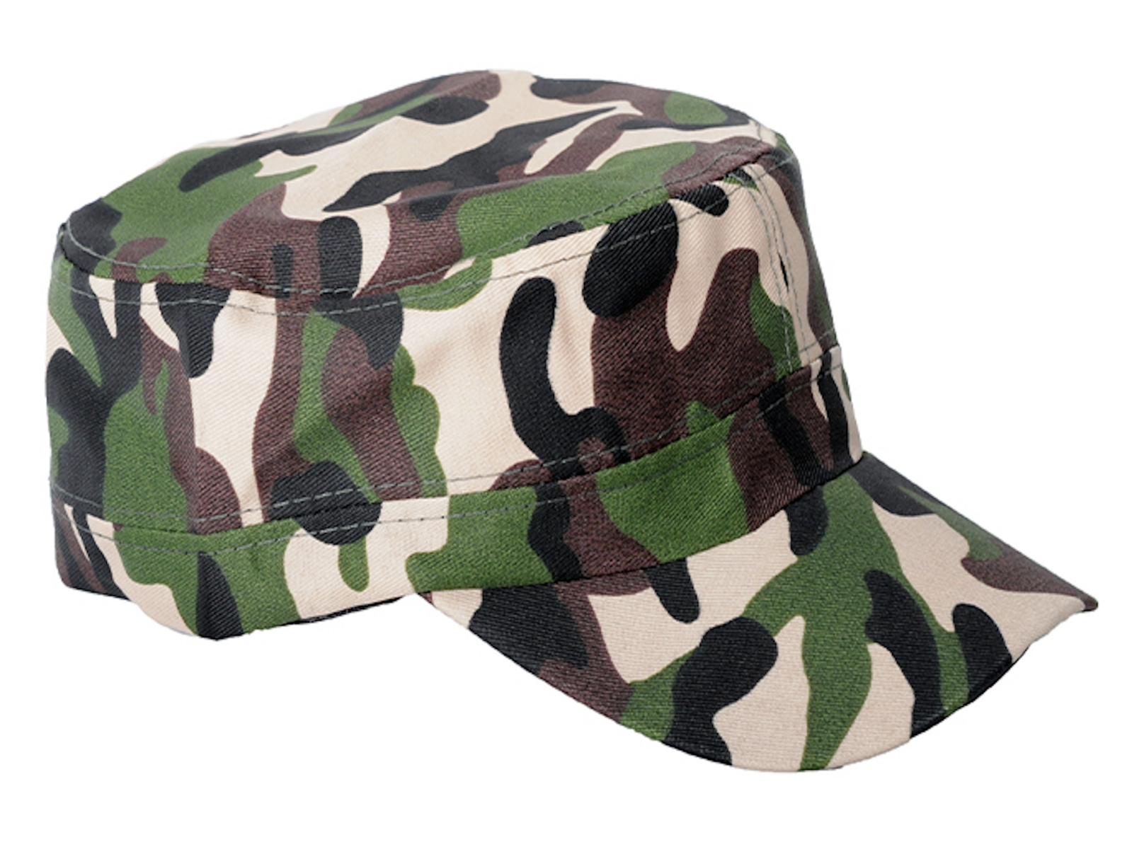 Mens Army Cap Hat Cadet Castro Military Patrol Baseball Summer Camo Camouflage Secondary image