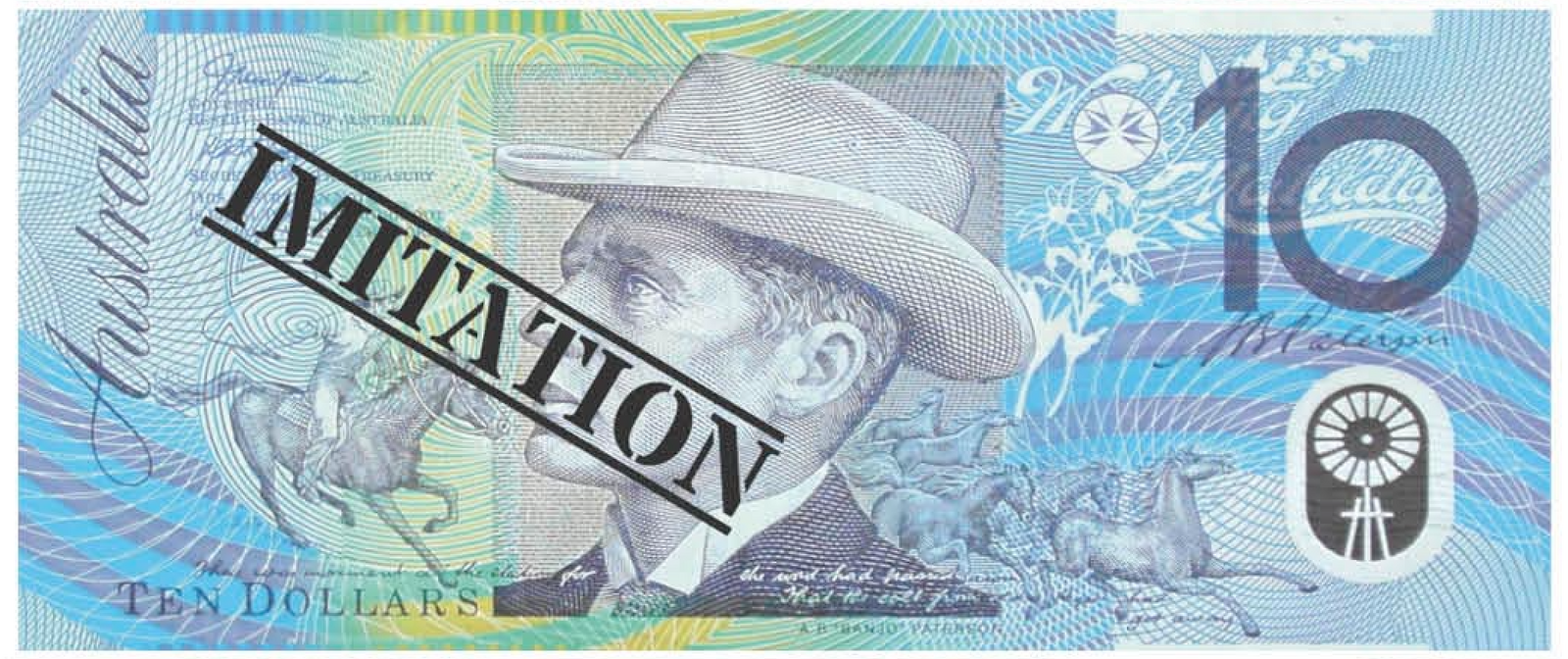 10 Dollar Australian Souvenir Note Pad Fake AUD Money - 1 Pack of 50 Sheets Secondary image