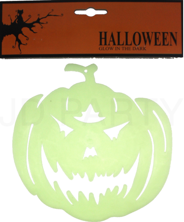 GIANT GLOW IN THE DARK PUMPKIN Halloween Face Party Decoration Decor Jack O Toy Main image