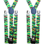 2x Mens Suspenders Braces Adjustable Strong Clip On Elastic Formal Wedding Slim - Army Camouflage 2