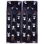 2x Mens Suspenders Braces Adjustable Strong Clip On Elastic Formal Wedding Slim - Black with White Skulls
