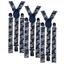 3x Mens Suspenders Braces Adjustable Strong Clip On Elastic Formal Wedding Slim - Army Camouflage