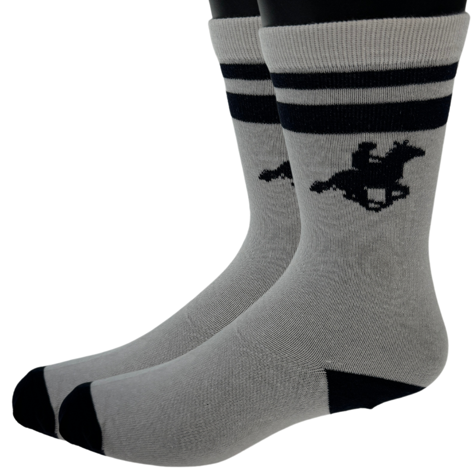 U.S. Polo Assn. Livergy Mens Crew Socks - White/Navy - 1 Pack of 3 Pairs - EU 39-42 Main image