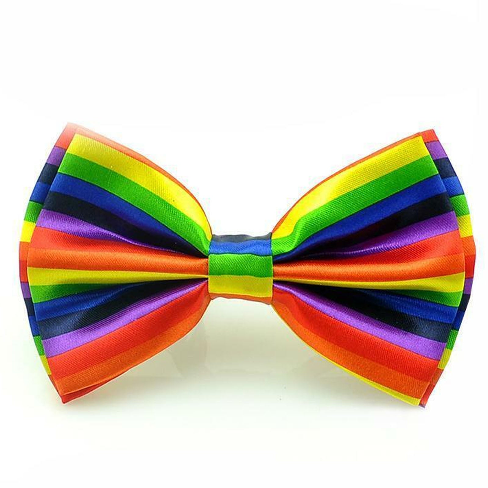Rainbow Stripe Bow Tie Bowtie Wedding Party Costume Gay Lesbian Price LGBT Main image