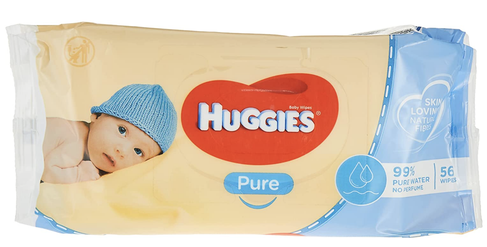 Huggies Pk56 Baby Wipes Pure Unscented Sticky Top Main image
