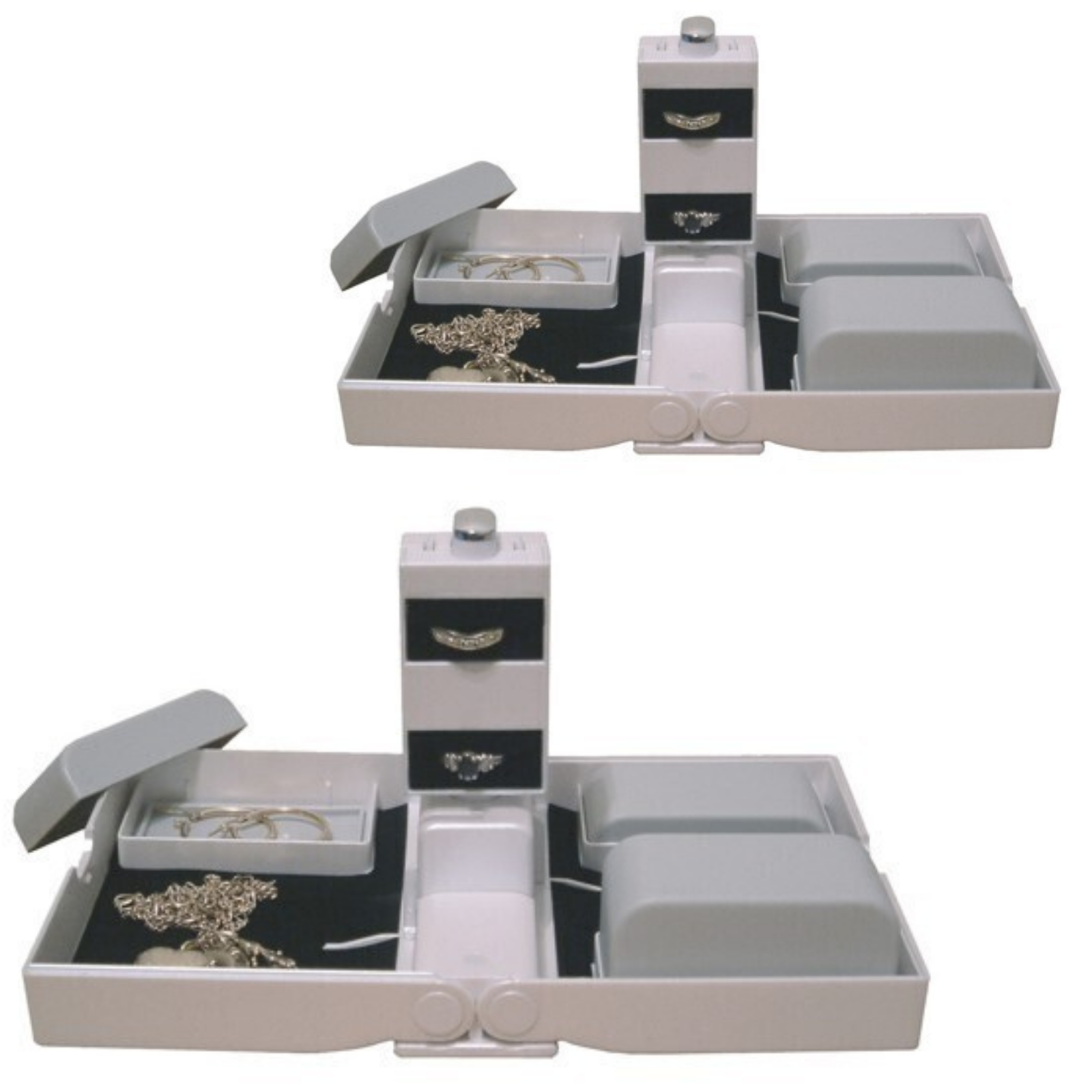 2x Earring Necklace Jewellery Case Organizer Display Jewelery Holder Storage Rack Main image
