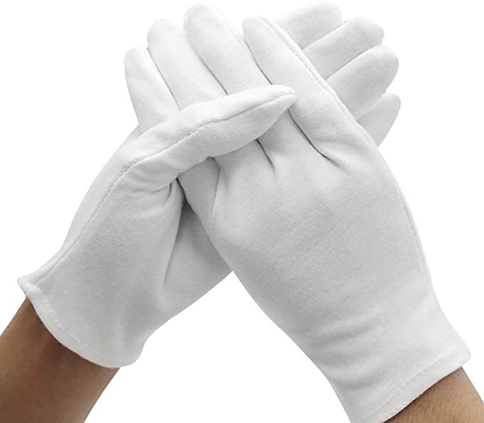SANTA CLAUS GLOVES Xmas Christmas Magicians Debutant Debs Waiter Uniform Glove Main image