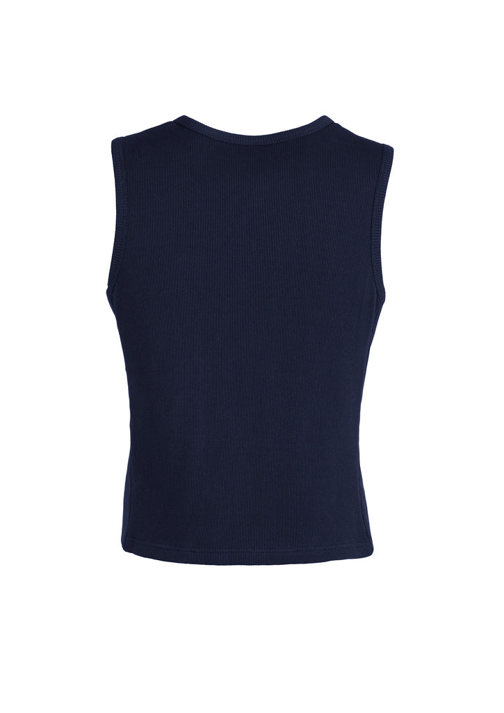 Mens Peaked Vest Waistcoat w/ Knitted Back Suit Formal Wedding Dress Up - Navy - 92