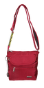 FIB Mens Crossbody Bag Shoulder Strap Satchel Travel Wallet - Burgundy
