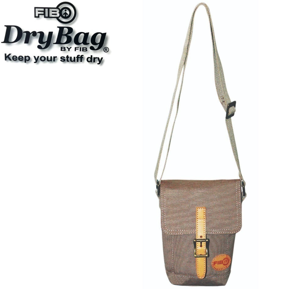 FIB Water Resistant Small Shoulder Canvas Bag w Adjustable Shoulder Strap - Sand Secondary image