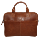 Futura Mens Slimline Laptop Bag Satchel Handbag Handles College - Brown