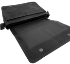 Futura Mens Laptop Messenger Sling Bag School Work Shoulder Strap - Black
