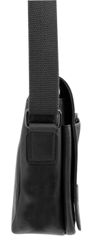 Futura Mens Laptop Messenger Sling Bag School Work Shoulder Strap - Black