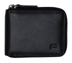 Futura Mens Zip Around Leather Wallet RFID Gift - Black