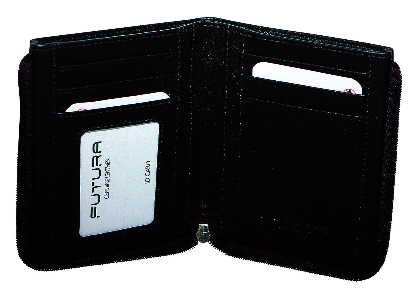 Futura RFID Leather Zip Around Wallet - Black Main image
