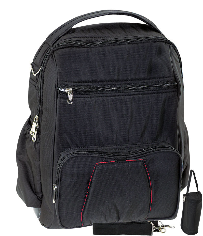 FIB Baby Nappy Backpack Bag Diaper Maternity Milk Mummy Changing Travel - Black Main image