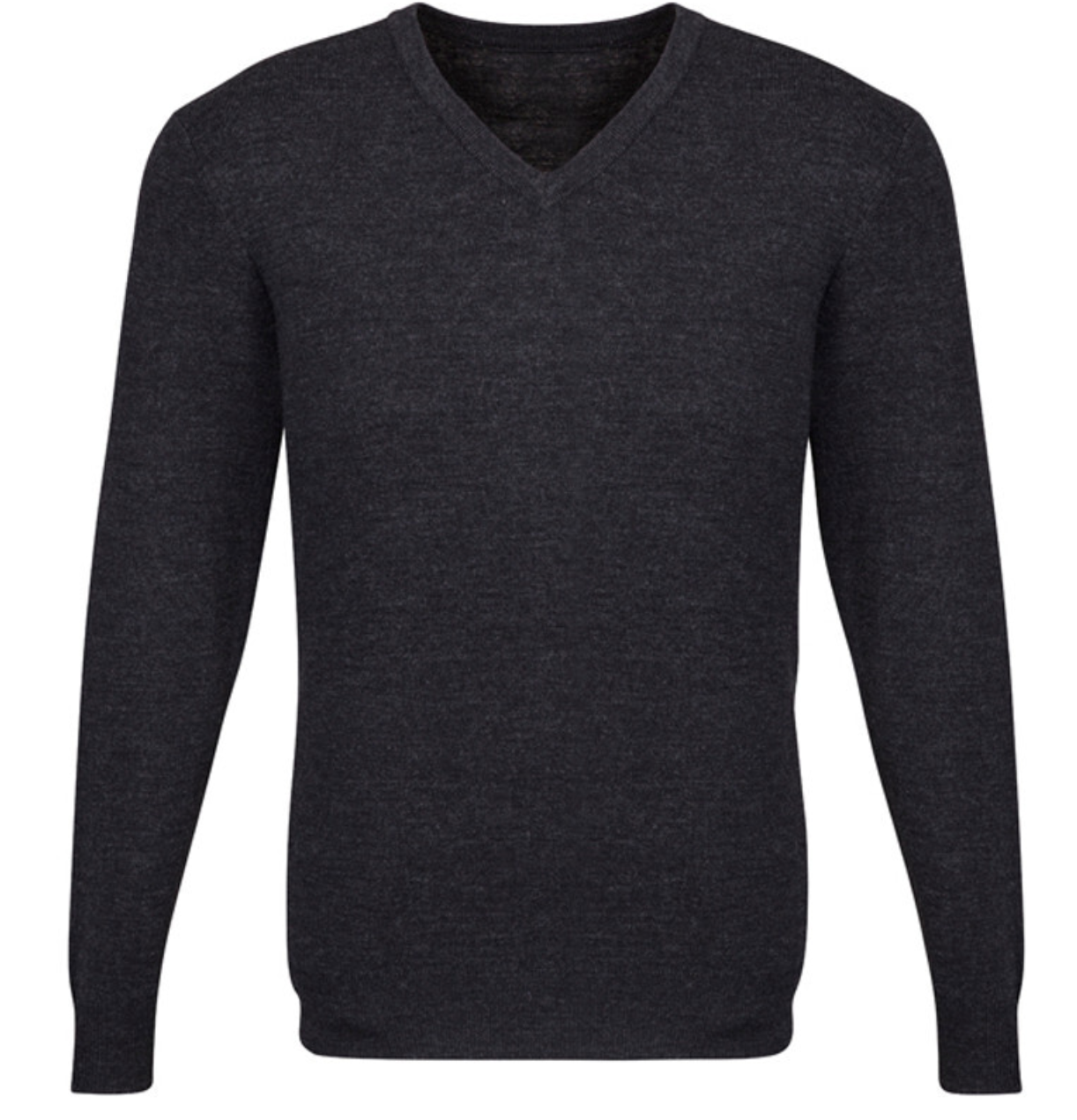 Mens Advatex Varesa Wool Pullover Jumper Cardigan V Neck - Charcoal - L Main image