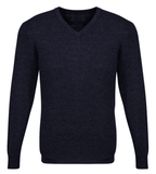 Mens Advatex Varesa Wool Pullover Jumper Cardigan - Navy - XXL
