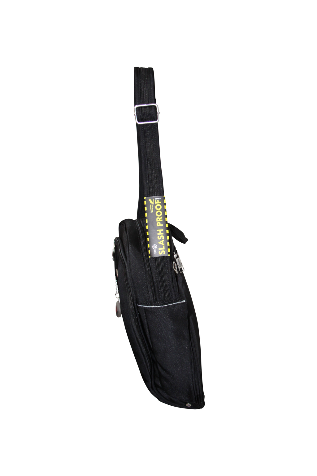 FIB Mens Tablet Crossover Bag Shoulder Strap Travel Wallet - Black