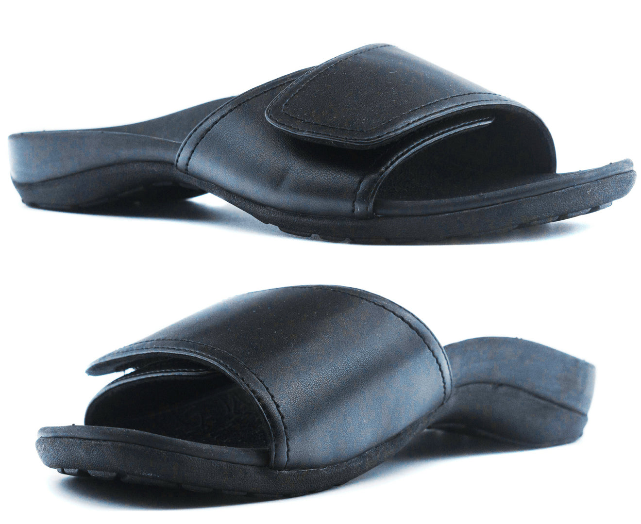 Axign Orthotic Slides Slip On Thongs Slippers Flip Flops - Black - EUR 40 (Mens UK7/Ladies US9) Secondary image