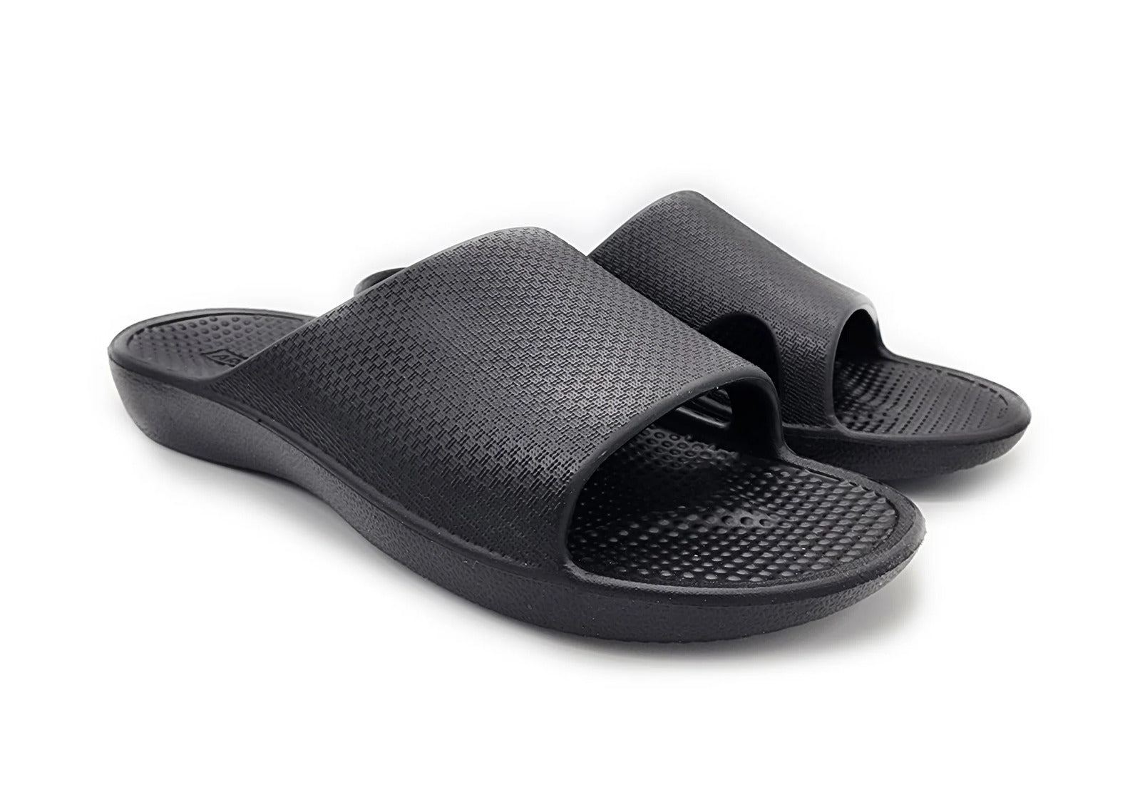 Archline Rebound Orthotic Slides Flip Flop Thongs Slip On Arch Support - Black - Euro 36 Main image