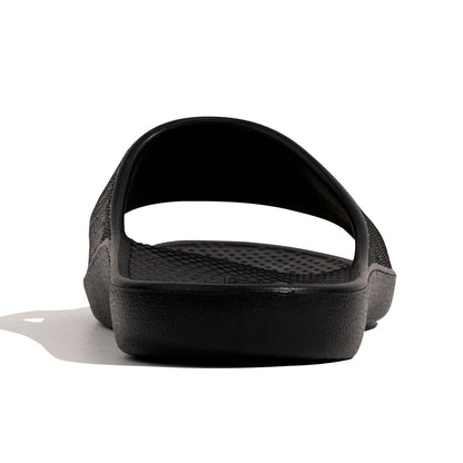 Archline Rebound Orthotic Slides Flip Flop Thongs Slip On Arch Support - Black - Euro 46