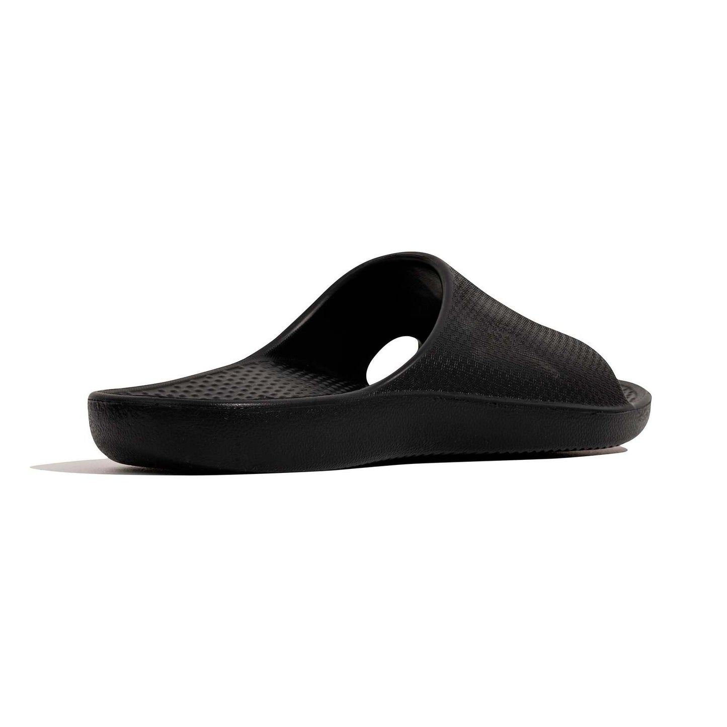 Archline Rebound Orthotic Slides Flip Flop Thongs Slip On Arch Support - Black - Euro 46