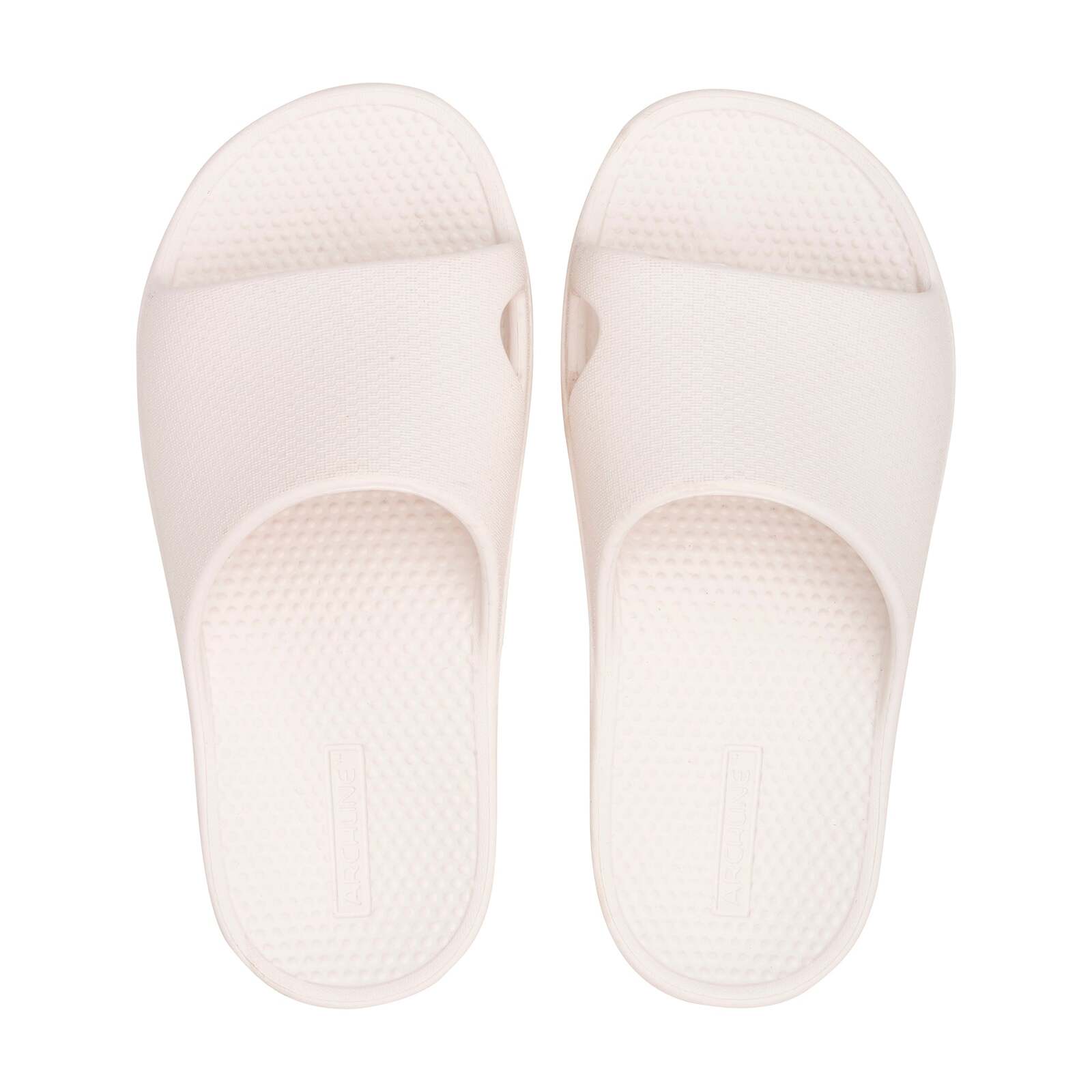 Archline Rebound Orthotic Slides Flip Flop Thongs Slip On Arch Support - White - Euro 44 Secondary image