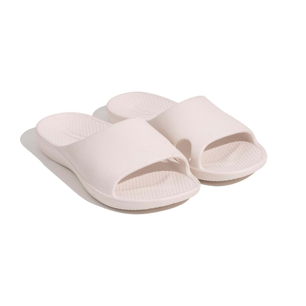Archline Rebound Orthotic Slides Flip Flop Thongs Slip On Arch Support - White - Euro 44