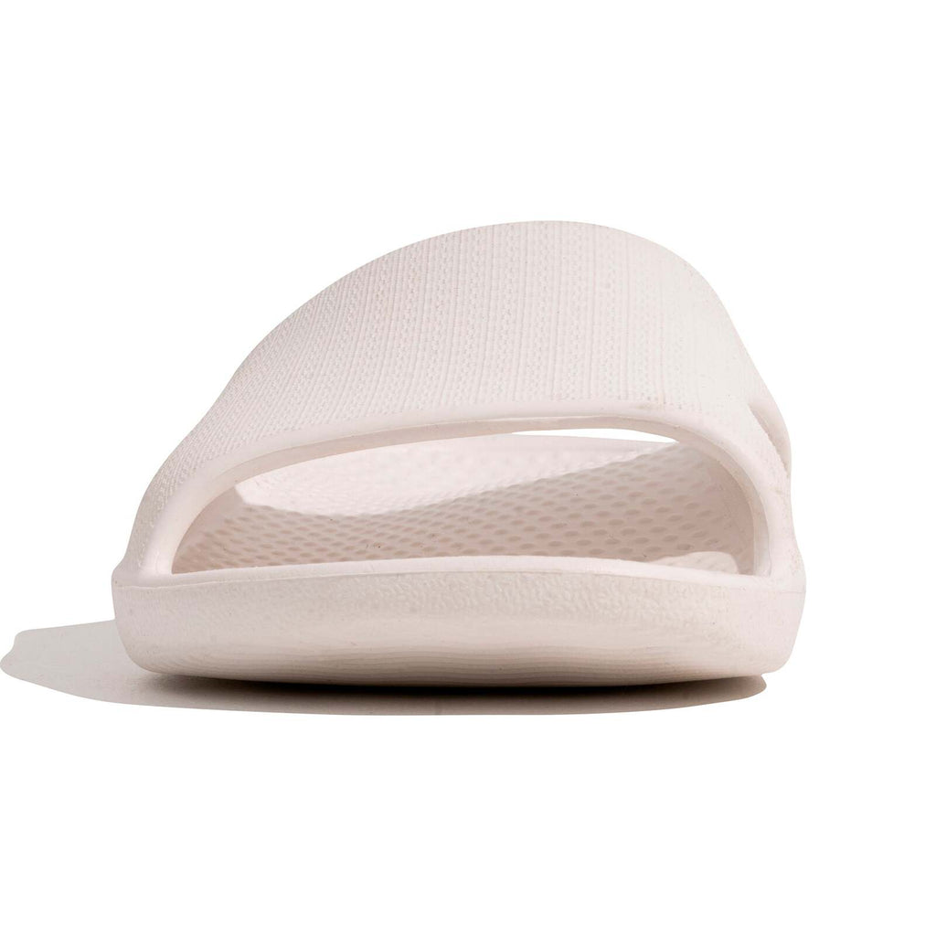 Archline Rebound Orthotic Slides Flip Flop Thongs Slip On Arch Support - White - Euro 44