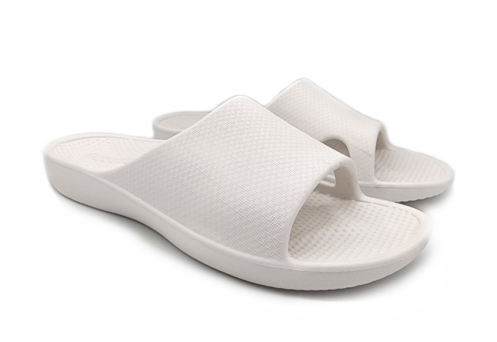 Archline Rebound Orthotic Slides Flip Flop Thongs Slip On Arch Support - White - Euro 47 Main image
