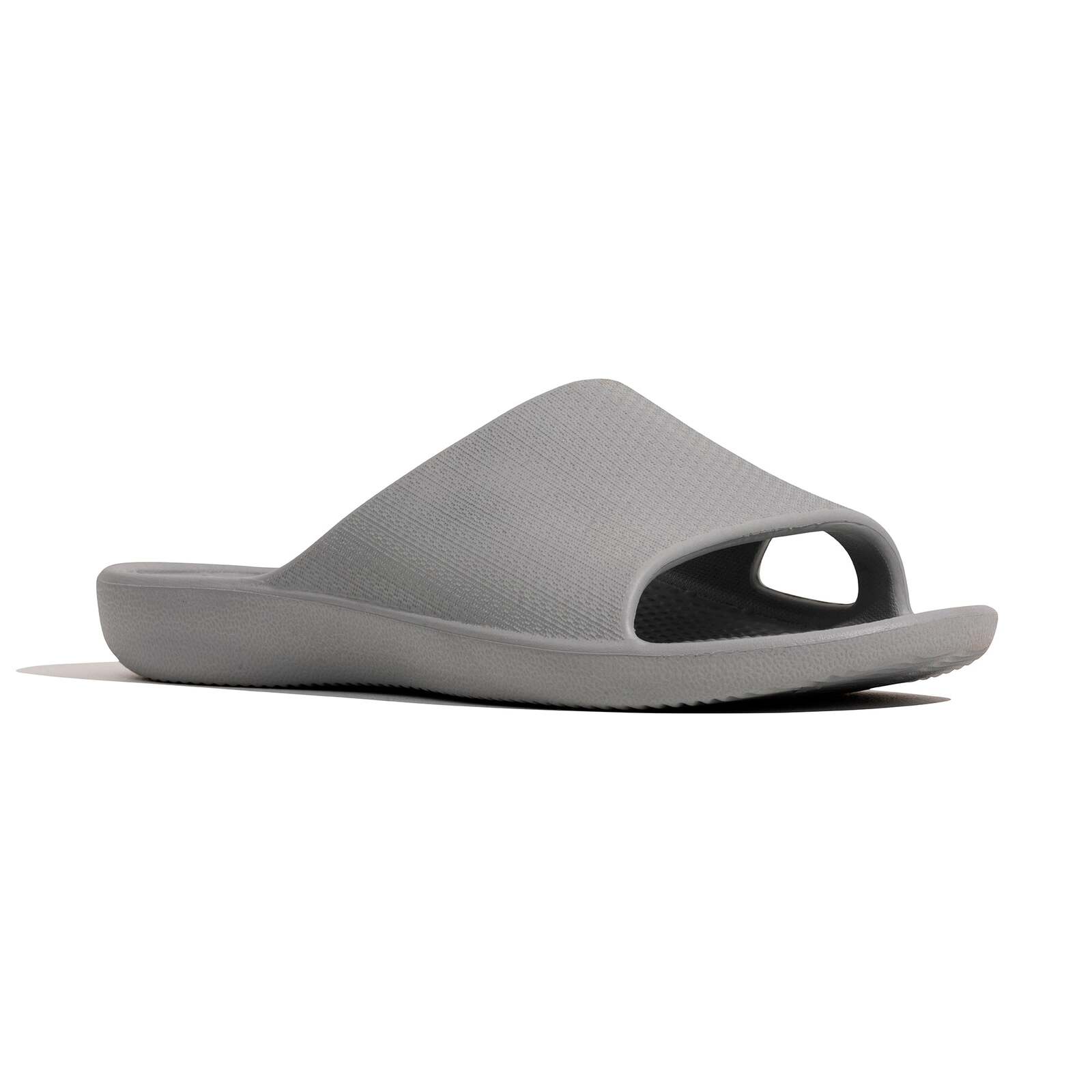 Archline Rebound Orthotic Slides Flip Flop Thongs Slip On Arch Support - Stone Grey - Euro 36