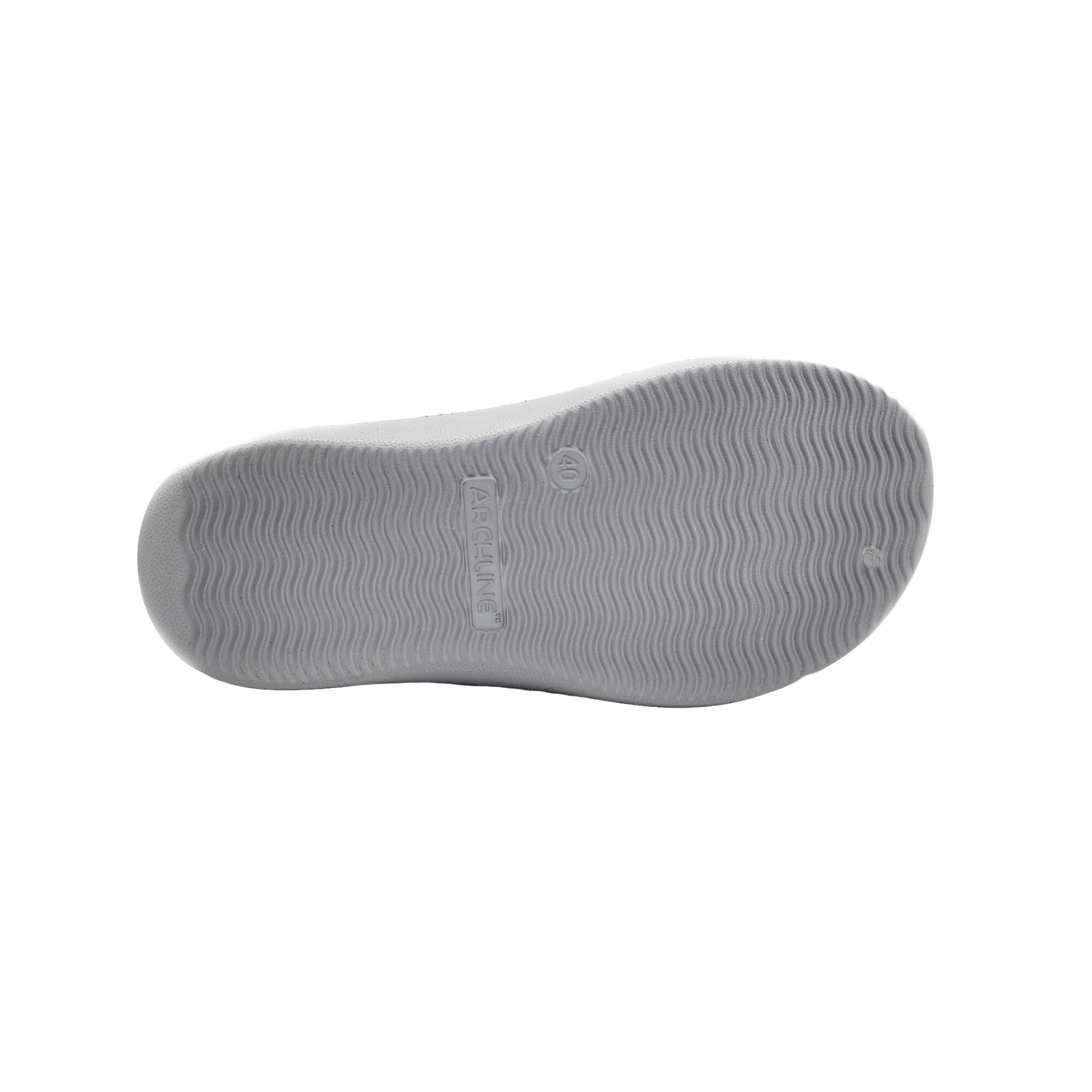 Archline Rebound Orthotic Slides Flip Flop Thongs Slip On Arch Support - Stone Grey - Euro 44