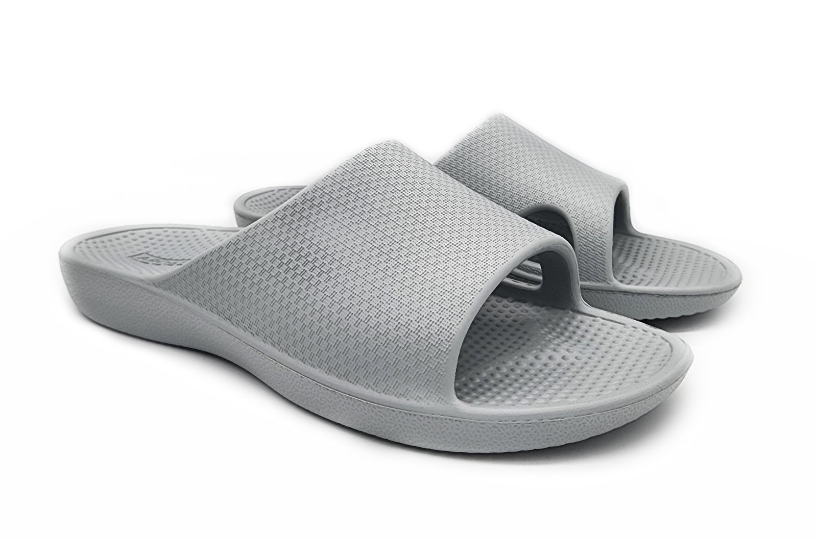 Archline Rebound Orthotic Slides Flip Flop Thongs Slip On Arch Support - Stone Grey - Euro 46 Main image