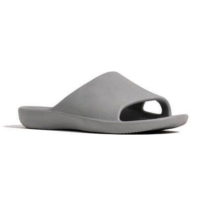 Archline Rebound Orthotic Slides Flip Flop Thongs Slip On Arch Support - Stone Grey - Euro 47