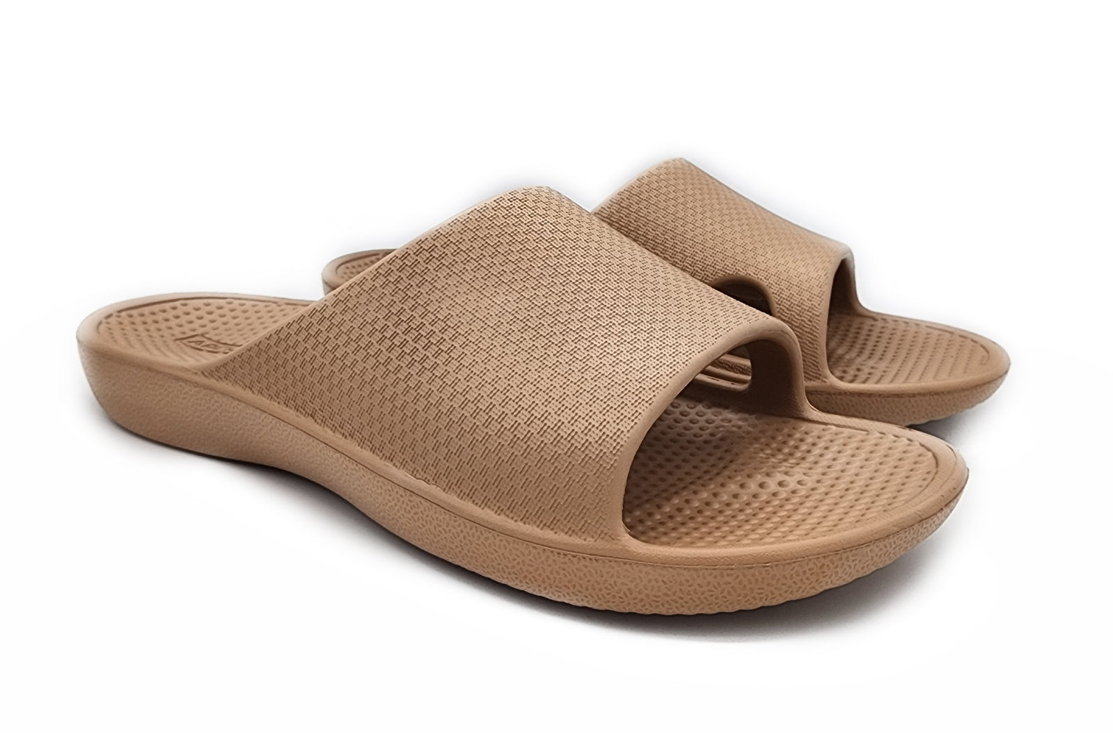 Archline Rebound Orthotic Slides Flip Flop Thongs Slip On Arch Support - Putty - Euro 41 Main image
