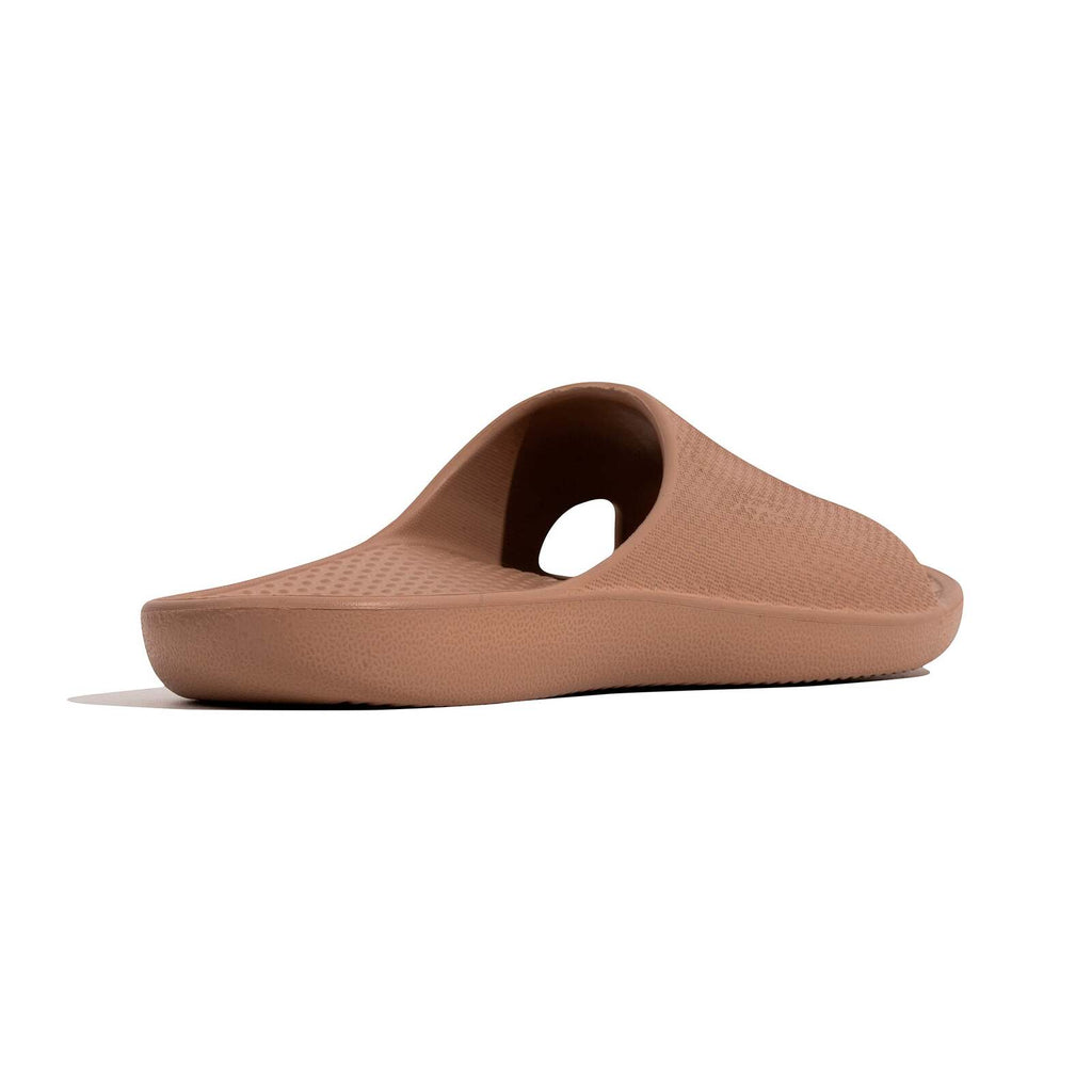 Archline Rebound Orthotic Slides Flip Flop Thongs Slip On Arch Support - Putty - Euro 41