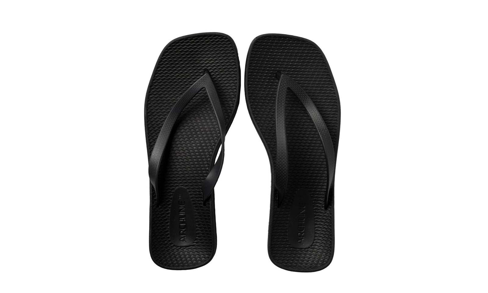 ARCHLINE Breeze Arch Support Orthotic Thongs Flip Flops Arch Support - Black - 36 EUR (Womens 5US) Secondary image