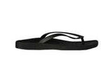 ARCHLINE Breeze Arch Support Orthotic Thongs Flip Flops Arch Support - Black - 38 EUR (Womens 7US/Mens 5US)