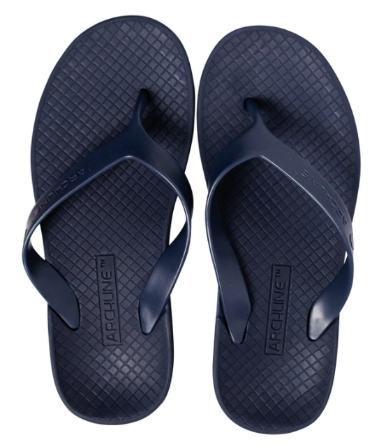 ARCHLINE Flip Flops Orthotic Thongs Arch Support Shoes Footwear - Navy - EUR 37 Secondary image
