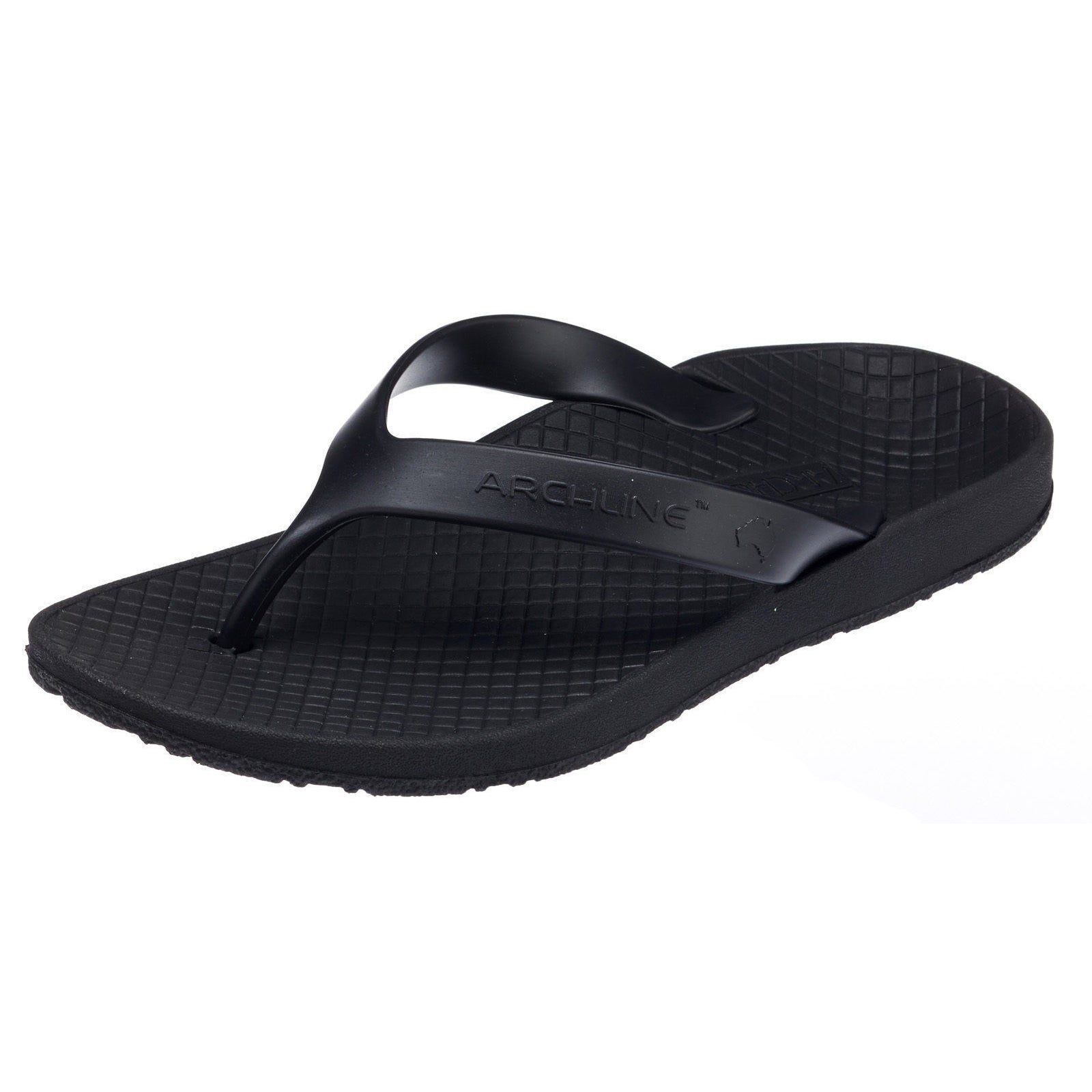 ARCHLINE Orthotic Thongs Arch Support Shoes Footwear Flip Flops Orthopedic - Black/Black - EUR 36 Secondary image