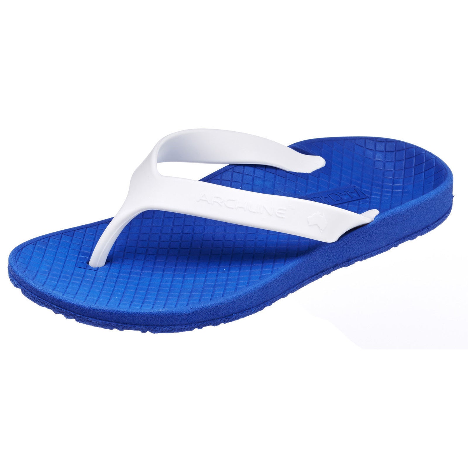 ARCHLINE Orthotic Thongs Arch Support Shoes Footwear Flip Flops Orthopedic - Blue/White - EUR 38 Secondary image