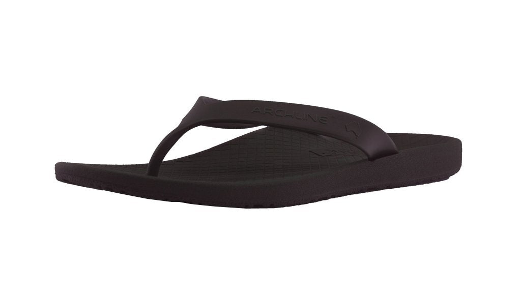 ARCHLINE Orthotic Thongs Arch Support Shoes Footwear Flip Flops Orthopedic - Brown/Brown - EUR 47 Main image