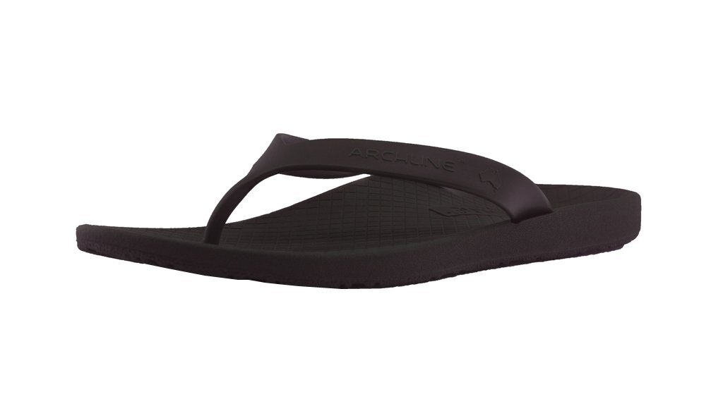ARCHLINE Orthotic Thongs Arch Support Shoes Footwear Flip Flops Orthopedic - Brown/Brown - EUR 47 Secondary image