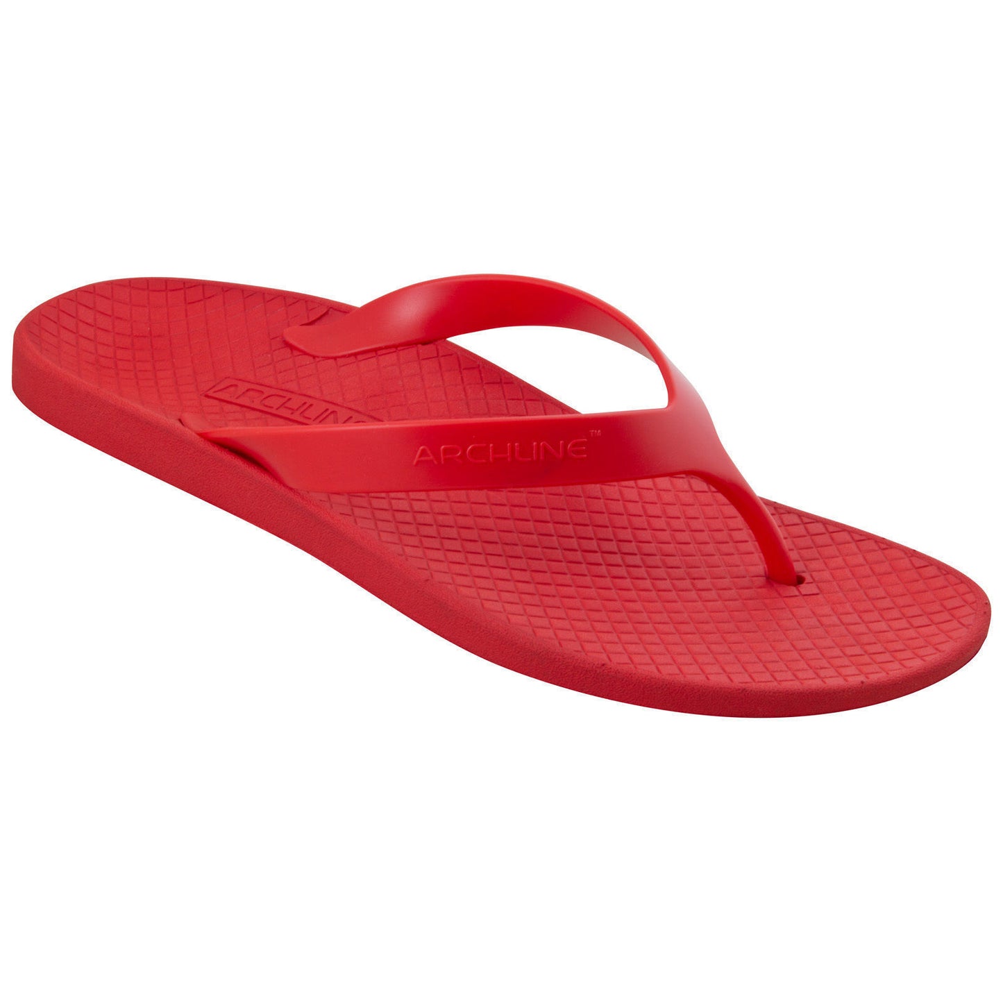 ARCHLINE Orthotic Thongs Arch Support Shoes Footwear Flip Flops Orthopedic - Red/Red - EUR 40