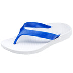 ARCHLINE Orthotic Thongs Arch Support Shoes Footwear Flip Flops Orthopedic - White/Blue - EUR 35