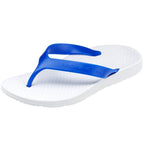 ARCHLINE Orthotic Thongs Arch Support Shoes Footwear Flip Flops Orthopedic - White/Blue - EUR 35